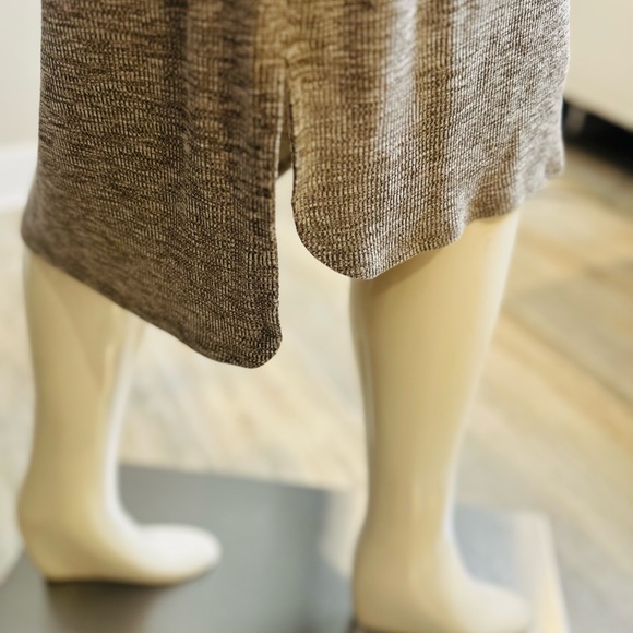 H by Halston Tie Front Rib Knit Midi Dress - Picture 7 of 12